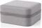 Small Travel Jewelry Box Organizer Display Case for Girls Women Gift Rings Earrings Necklaces Storage, Light Grey